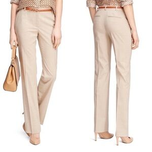 Brooks Brothers | Lucia Fit Stretch Straight Leg Dress Pant Khaki, Women’s 4